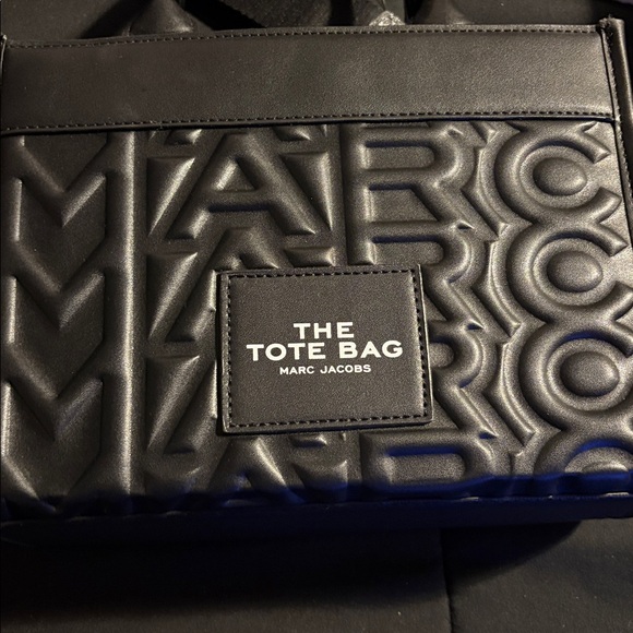 Marc Jacobs Black Embossed Tote - Picture 3 of 5